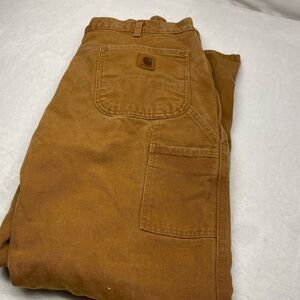 Carhartt Men’s Dungaree Work Pants Size 36x32 Tan